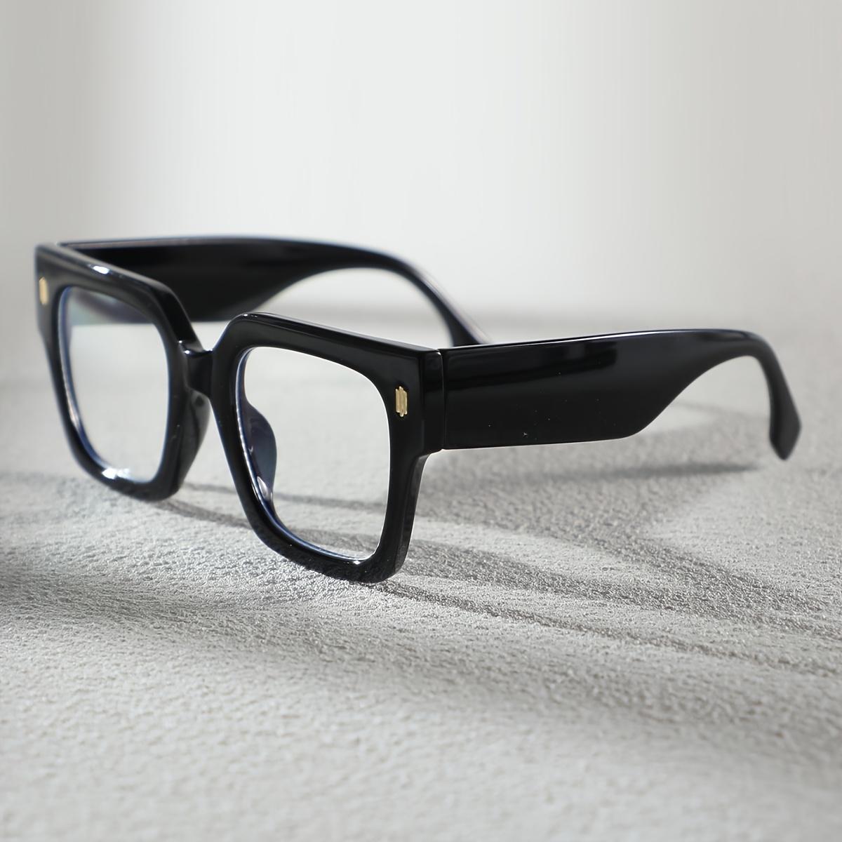 

Минималистичные квадратные очки с полной оправой для женщин, модные, анти-синий свет, повседневный стиль колледжа, подходит для дома чёрный