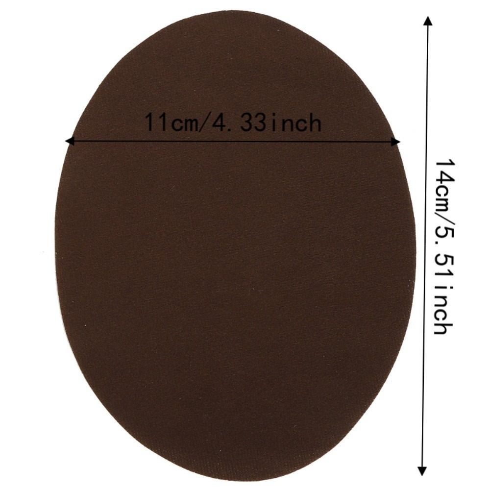 10pcs Oval Shape Elbow Repair Patches Iron-On Fabric Repair Patches DIY Crafts