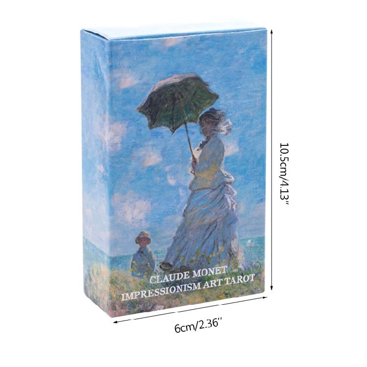 Clau de Monet per Arte Impressionista Tarot 78 Carte Gioco da Tavolo Poker Fato Famiglia Par