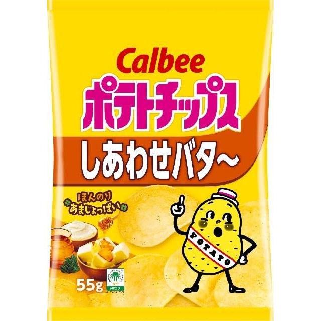 Calbee Potato Chips Shiawase Butter 55g