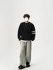 Men's Trendy Solid Color Round Neck Knitted Sweater - Autumn/Winter Casual Long Sleeve Korean Style Base Layer
