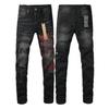 GLYDE New Y2K Jeans Fashion Trends Distressed Damaged Holes Embroidered Stretch Skinny Button Fly Ripped Jeans Pants