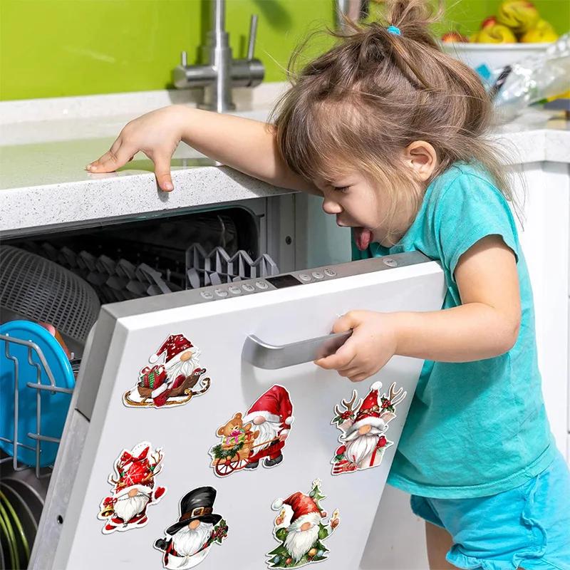 Christmas Fridge Magnets Unique Christmas Fridge Stickers Fridge Metal Garage Stickers Kids Gifts Party Decorates For Decor