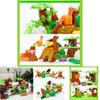 Dinosaurier-Bausteinset für Kinder mit großen ABS-Kunststoffteilen für kreatives Spielen