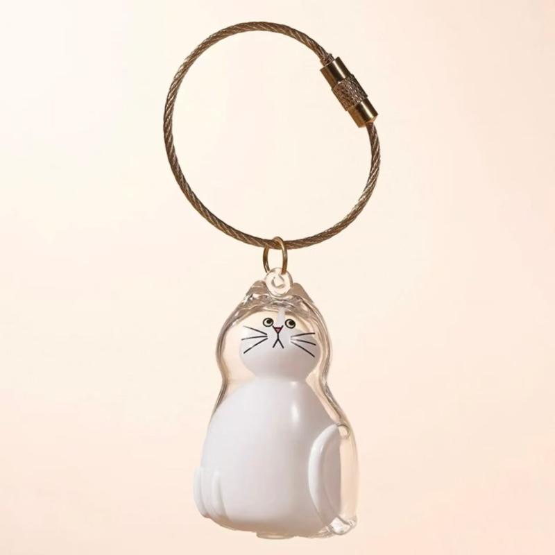 Cat Keychain Pendant Backpack Cat Hair Storage Box Hanging Cat Bag Hanging Pet Hair Grooming Souvenirs
