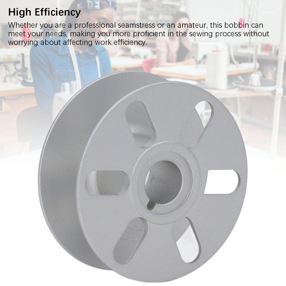 Alumina Sewing Machine Bobbin 28MM Diameter 6 Hole 6 Hole Bobbin High Strength Sturdy Stainless Steel Bobbin Professional Sewing