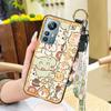 Wrist Strap Kickstand Phone Case For Blackview A85 Cartoon Soft case Dirt-resistant Durable Wristband Cute Anti-knock
