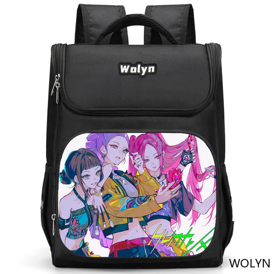Kpop Demon Hunter Girl Group Trendy Children's Backpack HD Print Large Capacity Waterproof Student Backpack Laptop Bag