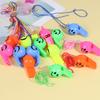 Multiple Colors Smile Face Whistle with Rope Random Mix 5/10/20PCS Pack Whistles Featival Party Atmosphere Noise Maker Props ZYF