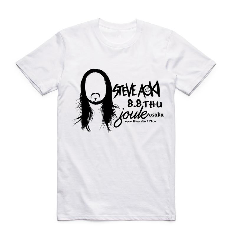 2019 Summer New Men Print STEVE AOKI Tshirt ONeck Short Sleeves Graphic EDM House Music Festival Ibiza Electro T Shirt Top Tee S