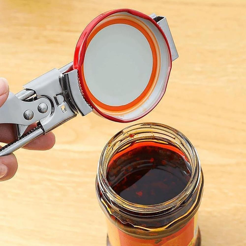 Adjustable Stainless Steel Can Jar Opener For Weak Hands