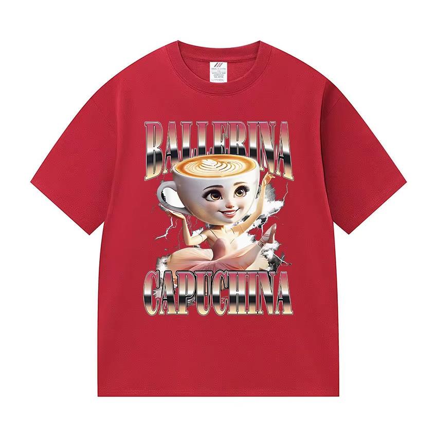 

Italian Brainrot Ballerina Capuchina Funny Meme TShirt Unisex Women Fashion Harajuku TShirts Summer Hot Sale T Shirts 4XL
