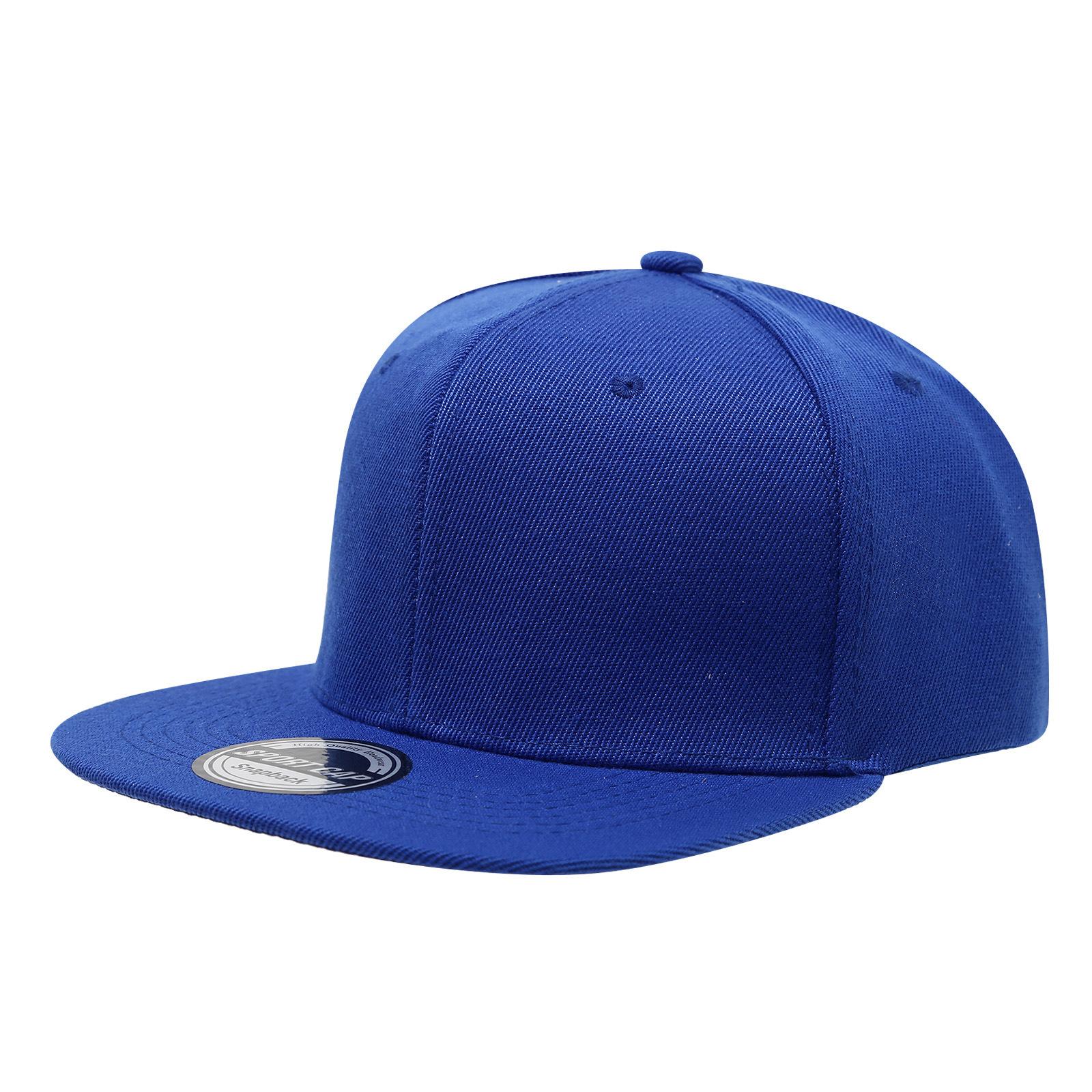 

Flat-brimmed Hip-hop Cap With Printing And Embroidery, American Baseball Cap One Size синий
