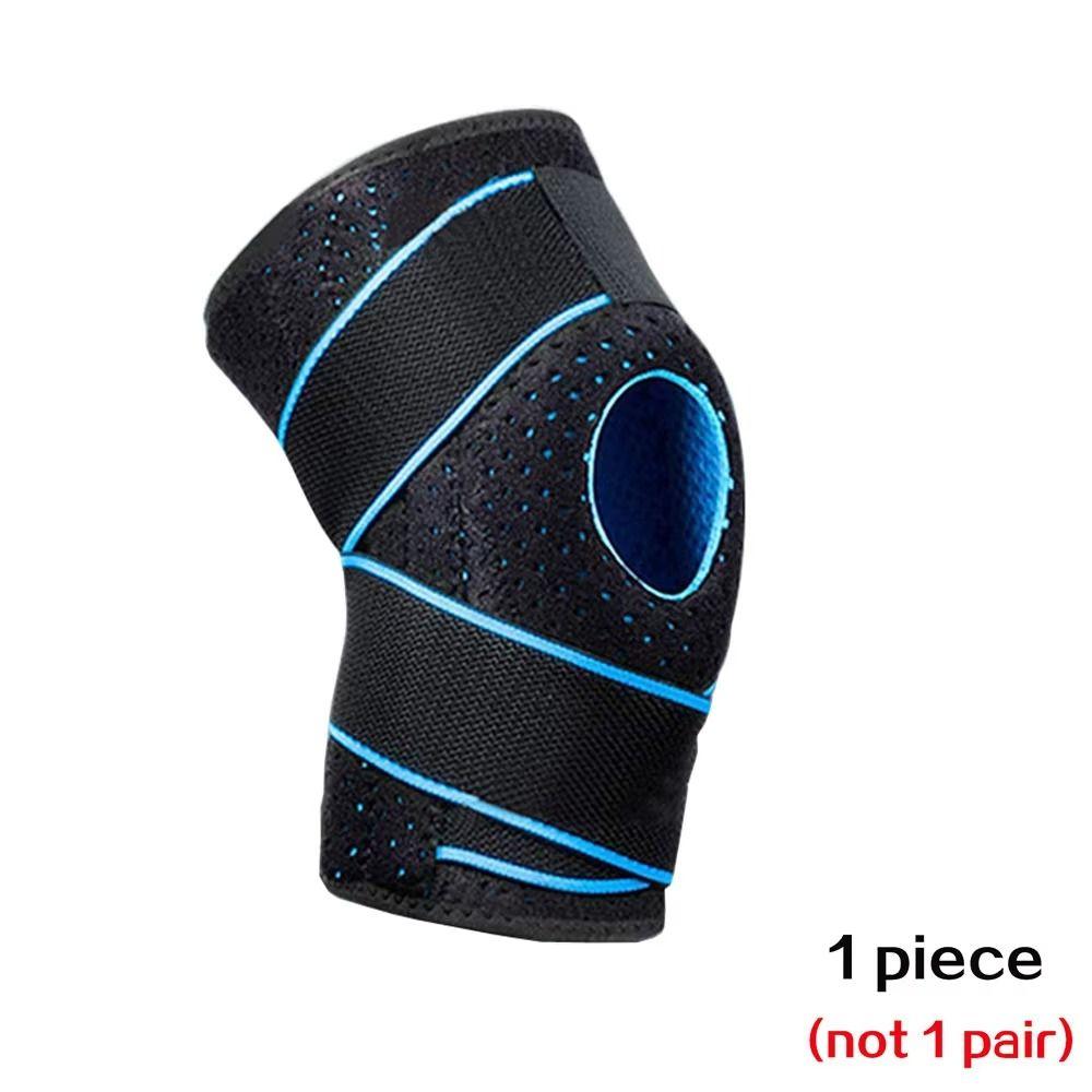 Adjustable Strap Compression Knee Brace Pressurized Elastic Knee Support  Volleyball Protection