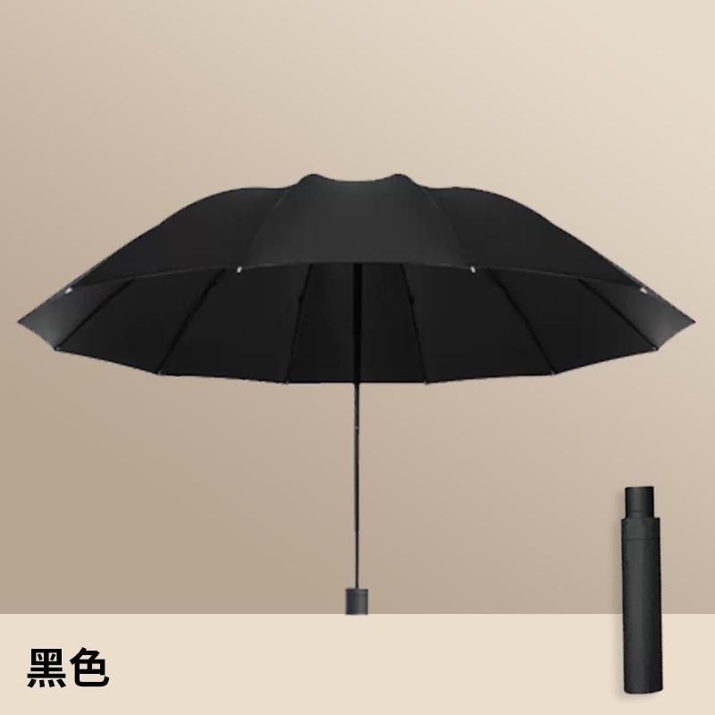 Fully Automatic Folding Umbrella, Large Men's Reinforced, Thickened and Strong, Wind and Rain-resistant Parasol, Wholesale In the Whole Box.