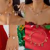 Santa Claus Jewelry Collection With Alloy Chains And Holiday Charm For Men And Women