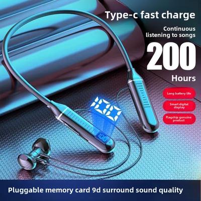 Neu Neck Bluetooth Headset Universal Wireless Neck Tragen Semi-in-ear Sport Bluetooth