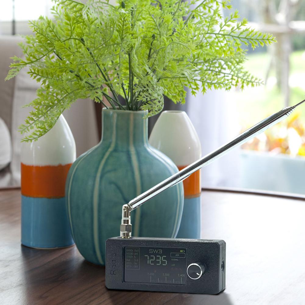 SI4732 0.5-108mhz Portable Radio with Telescopic Antenna Pocket Mini Radio All Band Radio Receiver HF SW MW VHF Radio