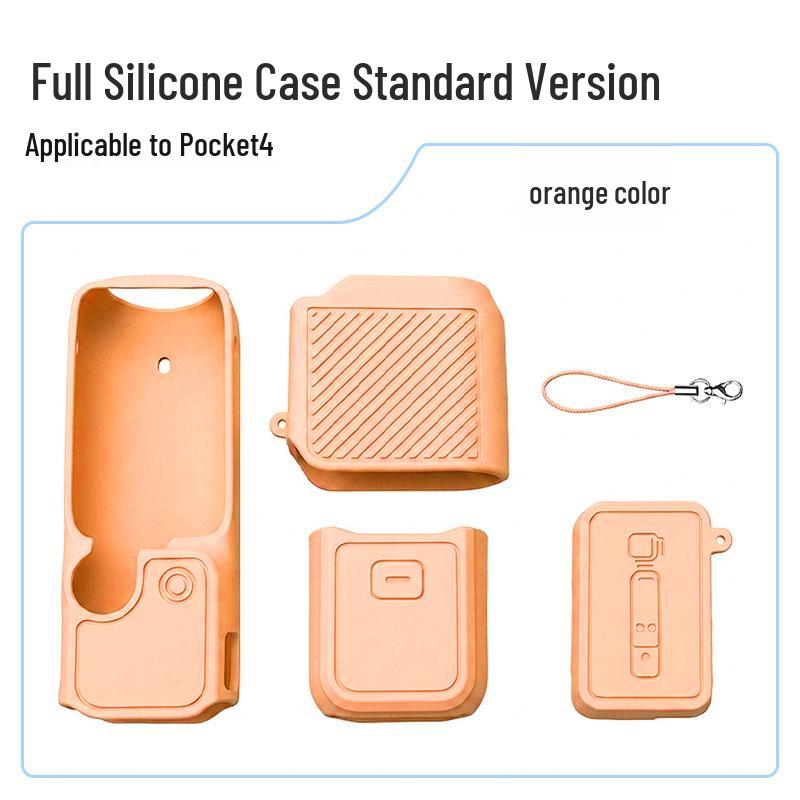 DJI Pocket 4/3 Silicone Protective Case with Screen & Drop-proof Desktop Base
