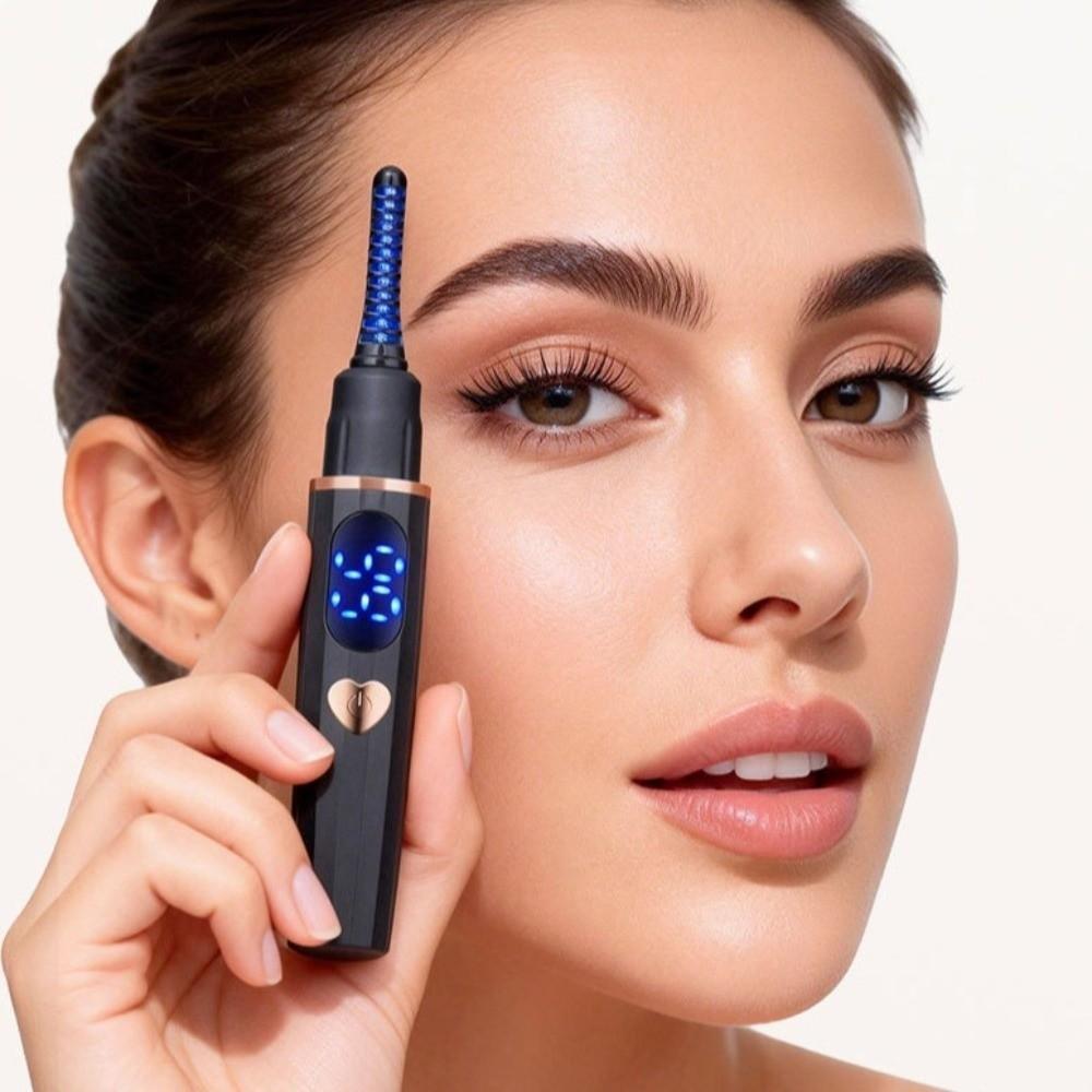 3 Heat Settings Electric Eyelash Curler Portable Eyelash Curling Device Daily Makeup