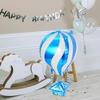 4Pcs Aluminum Film Balloon Hot Air Balloon Shape Bright Colors Standout Centerpiece for Party Wedding Holiday Events