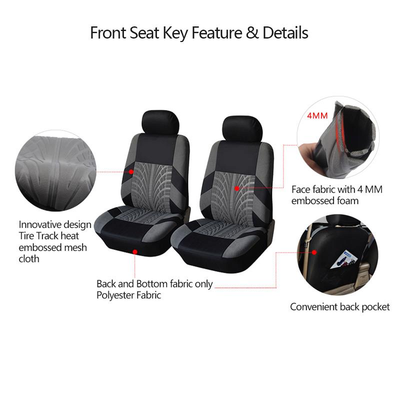 SEAMETAL Car Seat Cover Universal Fit Most Auto Interior Decoration Accessories Car Seat Protector