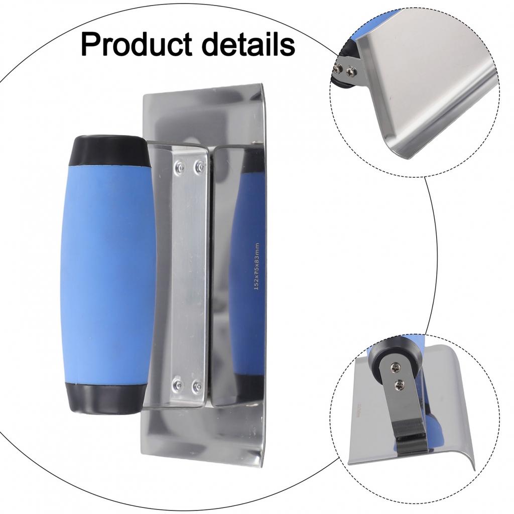 Plastering Trowel with Plastic Handle Designed for Ergonomic Comfort During Use