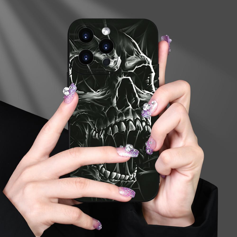 The Uniquely Designed Skull Pattern Phone Case Is Suitable for iPhone 17 16 15 14 13 12 11 Pro/Max/Plus Anti Drop and Shockproof