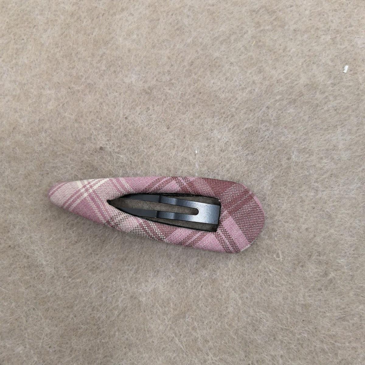 Korean Style Geometric Plaid Triangle Hair Clip – Cute & Colorful Accessory for Women
