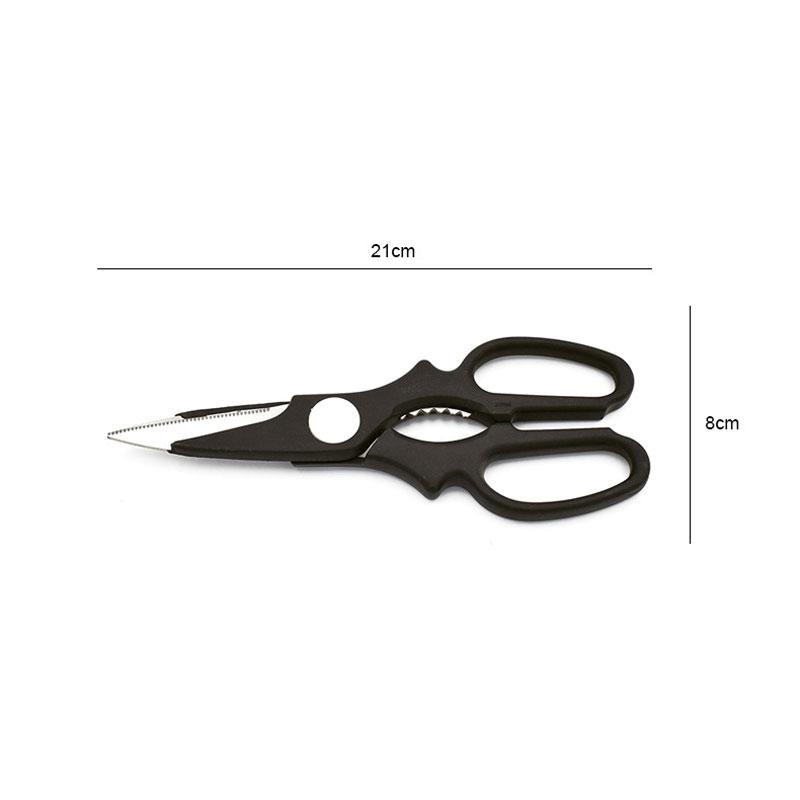 2CR13 Stainless Steel Household PP Handle Food Vegetable Cutting Kitchen Scissors Sharp Shears with Nutcracker