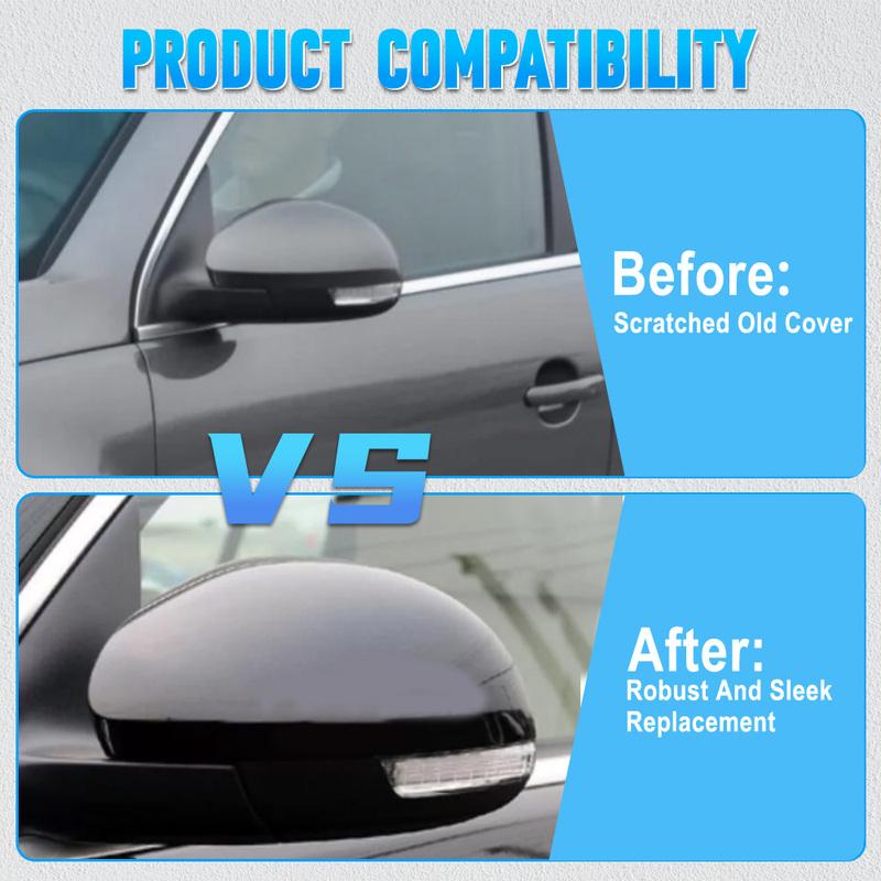 Left Right Car Rear View Mirror Cover Shell Cap Housing for VW Tiguan 2008-2016 Sharan 2012-2018 Skoda Yeti 2008- 5N0857537
