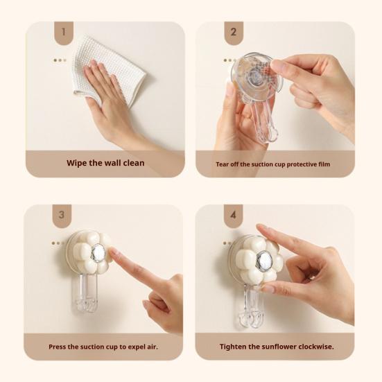 Storage Box with Vacuum Suction Cup Wet Tissue Holder Hygienic Wipe Holder Cute Bear Shape Kitchen Bathroom Organizer
