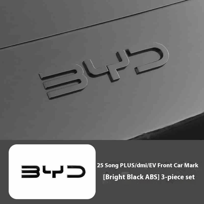 

For BYD Song Plus DMI Seal U Sealion 6 Black Front Emblem Modification Black Warrior Car Badge Covering Styles Logo 23-24 song plus