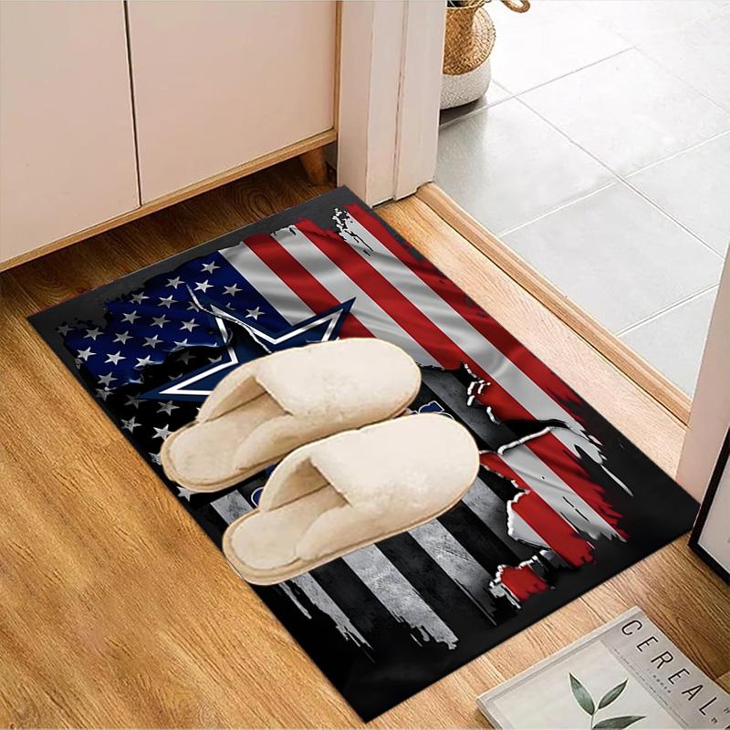 Amerikanische Flagge Cowboys Teppich Spielteppich, Fußmatte für Schlafzimmer Wohnzimmer Eingangsbereich Teppich, Wohnkultur Idee Geschenk für Weihnachten Geburtstag