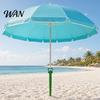 Triangular Handle Umbrella Stake 2Pcs Sun Base with Ground Stake, Screw-in Beach Heavy Duty Holder, Windproof Spiral Stand for Outdoor Yard
