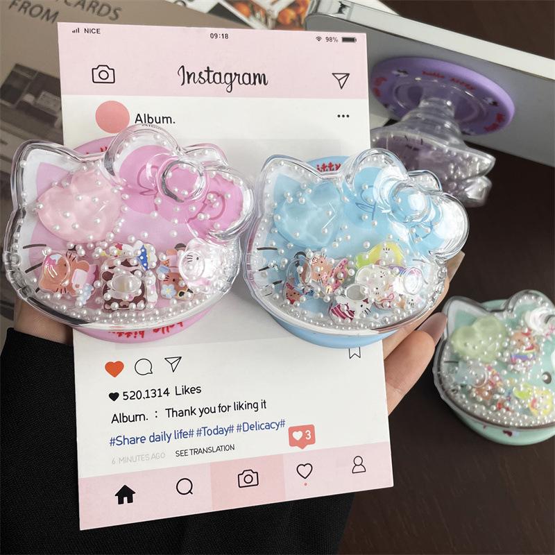 Magnetic Cartoon Pearl Shaker Bracket for MagSafe: Strong Desktop Holder, Retractable