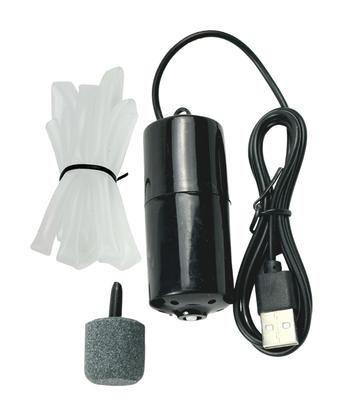 HTharros Luftpumpe, Angel-Aquarienpumpe, USB-betrieben, Tragbar, Sauerstoffversorgung, Aquarium-Luftstein, Kleiner Luftschlauch enthalten, 1 Stück