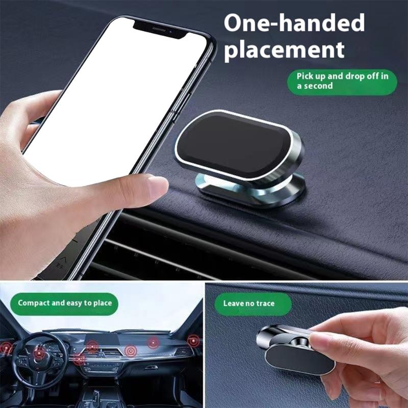 360 Degree Rotating Car Phone Holder for Phone 16 15 14 Automotive Dashboard Mount Cellphone Holder Magnetic Stand