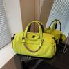 Kurze Geschäftsreise Reisetasche Neue große Kapazität Fitness Tasche Damen leuchtend grün Einfache Umhängetasche Lässige Reisetasche