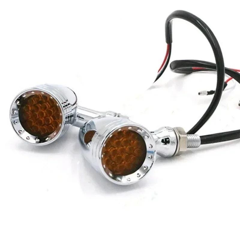 Moto Accessories Universal 12V Motorcycle Turn Signal Lights LED Brake Lamps Taillights Indicator DRL Lens