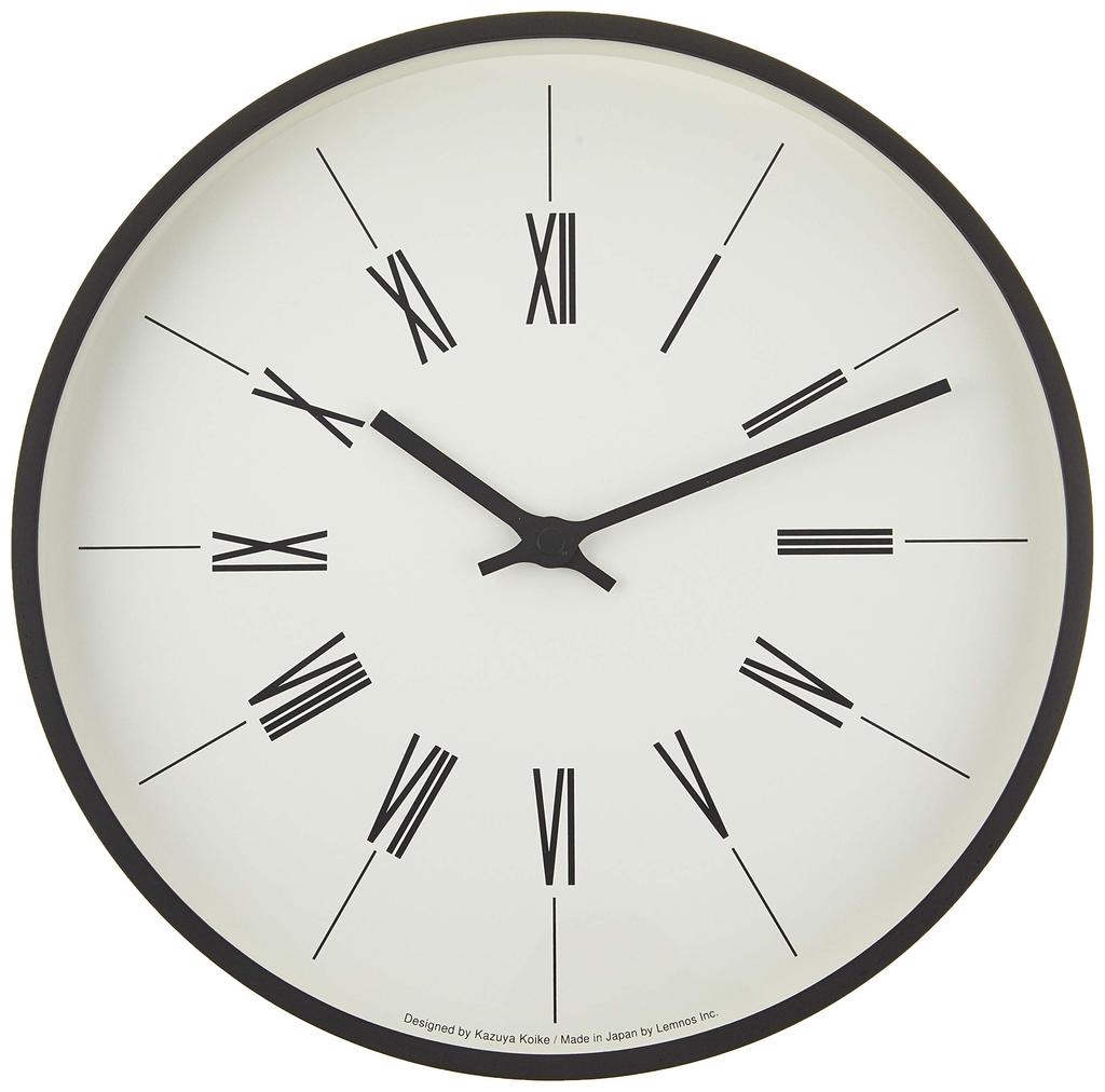 Lemnos Wall Clock Radio Analog Wooden Frame Clock Tower Clock Roman Lemnos 300 KK17-13B