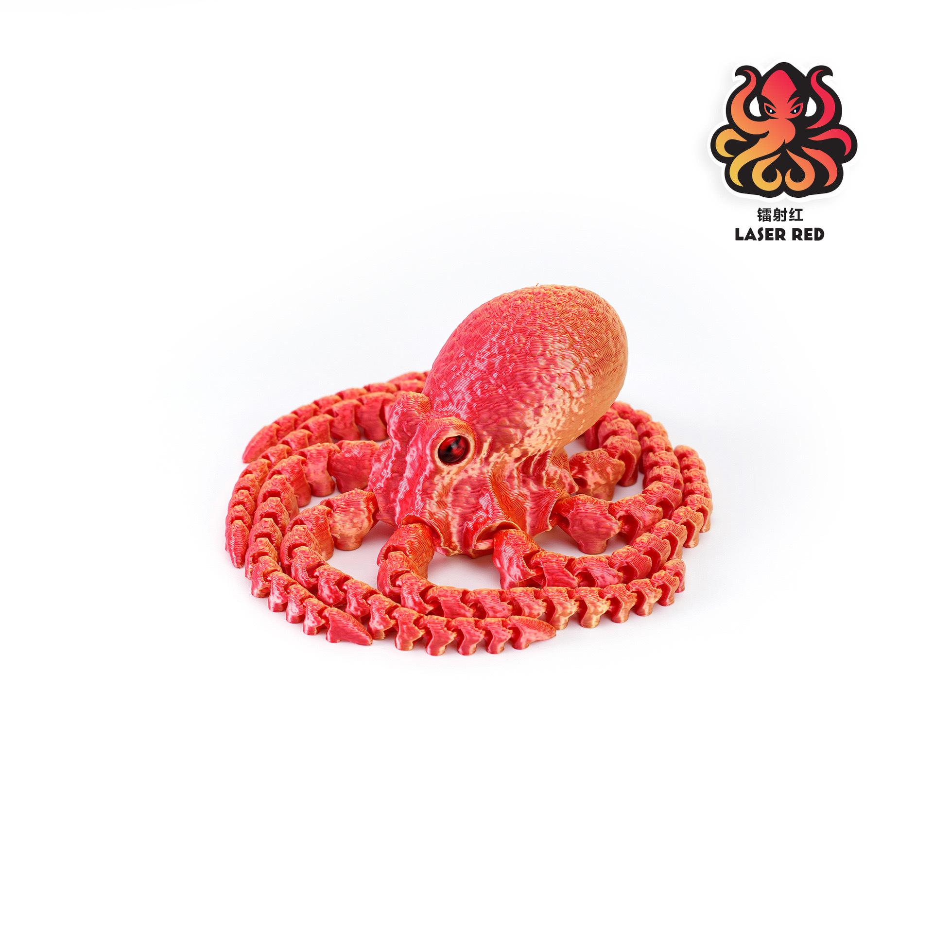 

3D Printed Octopus Figurine with Flexible Joints For Home Office Desk Decor Ocean Animal Table Ornament Ideal Gift Toy 21cm