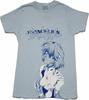 Evangelion New Adult T-Shirt - Rei Side Pic and Logo