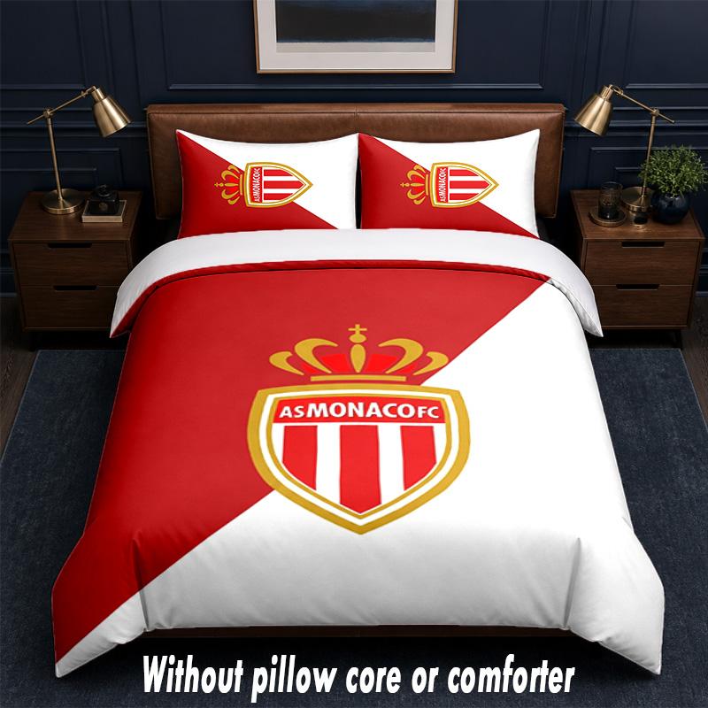Monaco FC Design Bed Bedding Set 1 Duvet Cover + 2 Pillowcases Soft Breathable Household Bed Linens