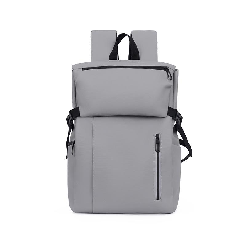 Minimalist Water-resistant Leather Backpack - Ideal for Men, Students, and Commuters