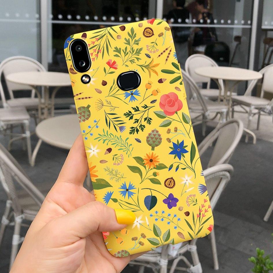 For Phone Case Samsung Galaxy A10s A107 SM-A107F Case Fashion Candy Color Flower Soft Cover For Samsung A10s A 10 S A10 2019 Bag