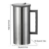 Coffee Pitcher Leak-Proof Stainless Steel Water Dispenser Container With Lid Non-Slip Handle Drinking Storage Container for Hot