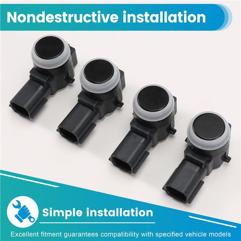For 200 Dodge Durango Jeep Cherokee Grand Cherokee 2014- 2017 4Pcs PDC Parking Sensor 1TK84RXFAA 0263023438