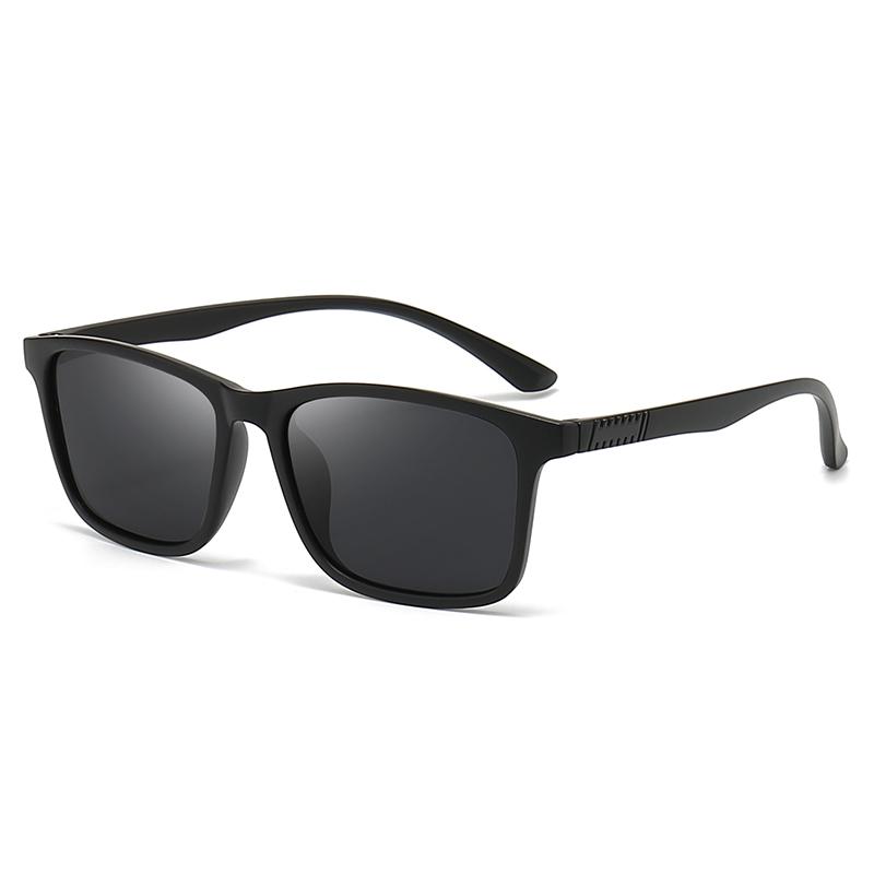 

1/6PCS Fashion Vintage Check Square Sunglasses Uv400 Protection Anti Glare Fishing Driving Polarized Sunglasses 3215 чорний