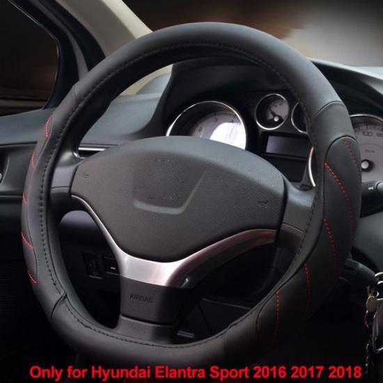 D Type Car Steering Wheel Cover Only For Hyundai Elantra Sport 2016 2017 2018